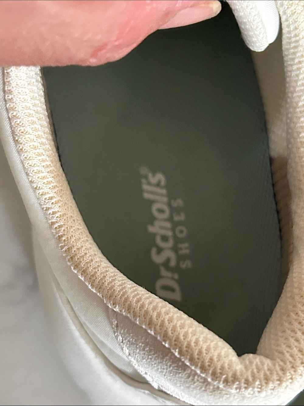 Women’s Cream Casual Sneakers - Neutral Lace-Up Comfort - Picture 6 of 7